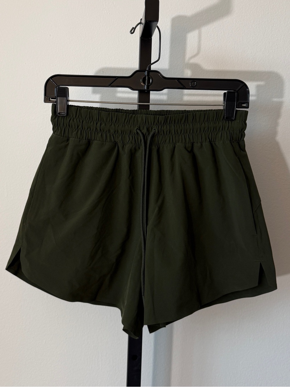 Athleta Olive Green Athletic Shorts Size XS - Picture 2 of 4